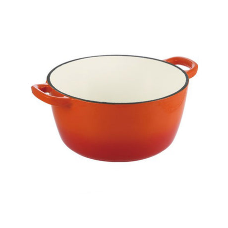 Bergner Cast Iron Casserole With Lid 28 Cm (BG-34100-OR)