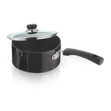 Vinod Hard Anodised Saucepan with Lid (16, 1.7L)