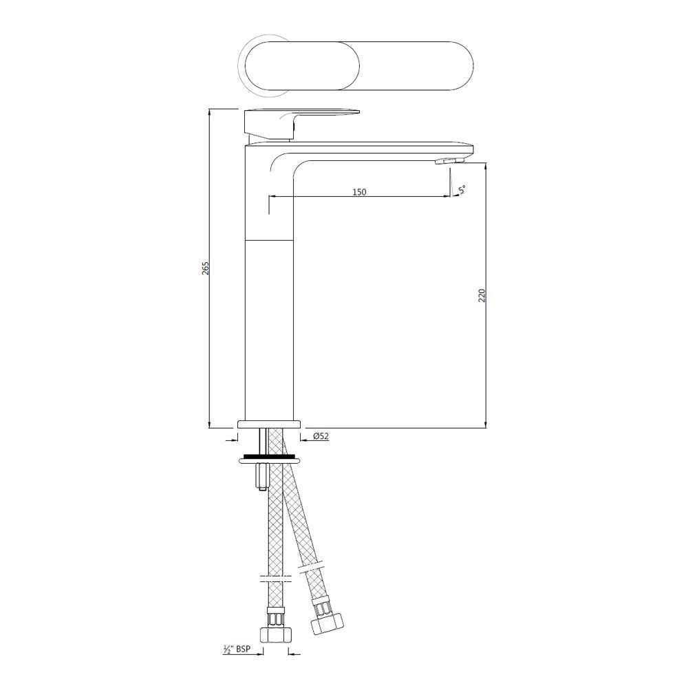 Single Lever Tall Boy - Chrome OPP-CHR-15005BPM