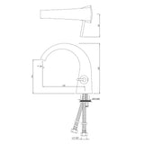 Joystick Basin Mixer - Chrome ARC-CHR-87011B