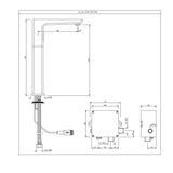 Tall Boy Sensor Faucet - Chrome SNR-CHR-35017PM