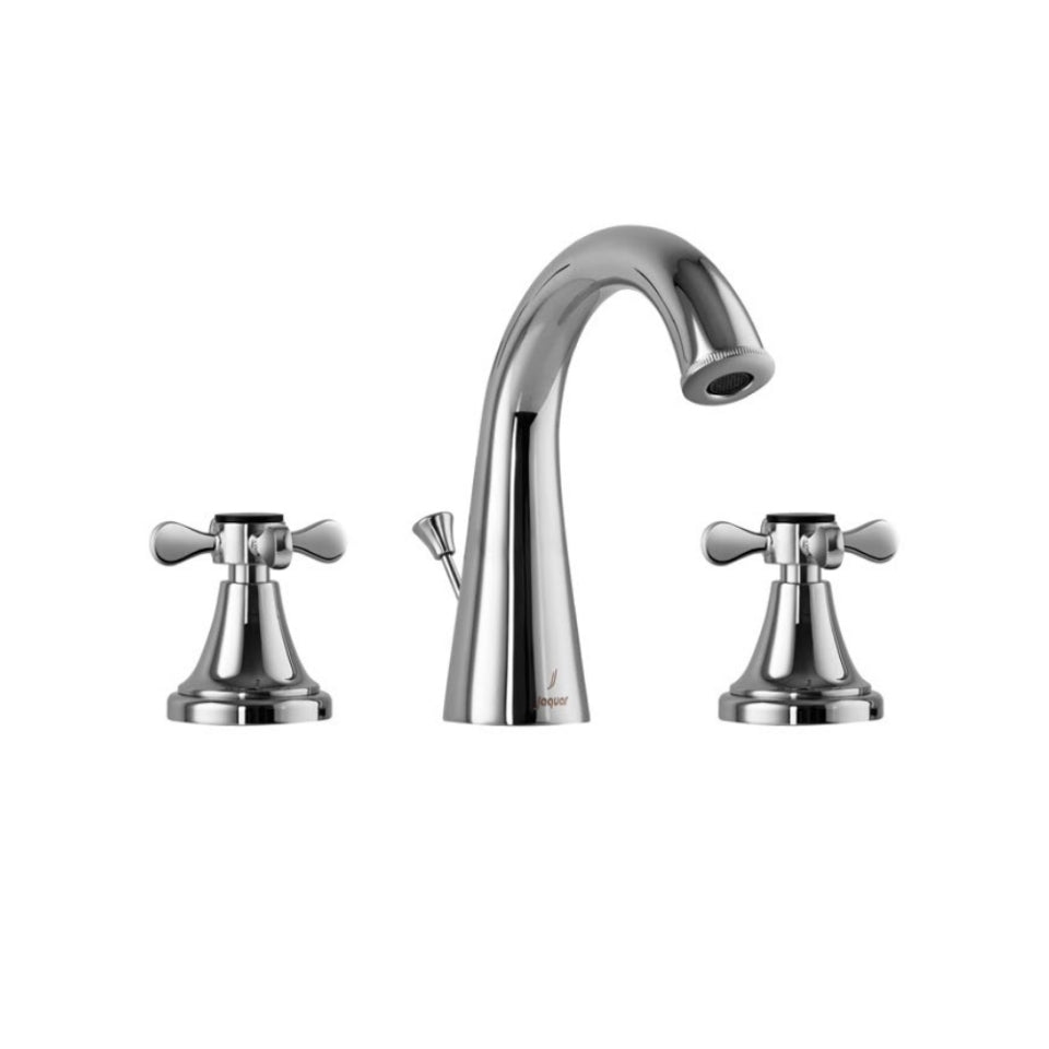 QQP‑CHR‑7191PM 3‑Hole Basin Mixer with Pop‑up Waste