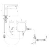 Sensor Faucet for Wash Basin - Chrome  SNR-CHR-35019PMPK