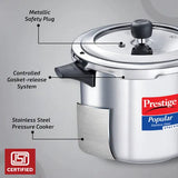 Prestige Popular Svachh Stainless Steel Pressure Cooker Combi Pack 20465