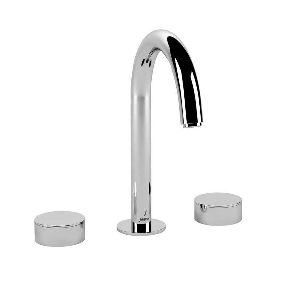 3-Hole Basin Mixer with Pipe Spout - Chrome LAG-CHR-91189PSR
