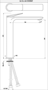 Single Lever Tall Boy - Chrome LAG-CHR-91005BWF
