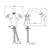 QQP‑CHR‑7167BPM Central Hole Basin Mixer