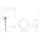 Jaquar Sensor Faucet - Chrome (Model: SNR-CHR-35019PM)