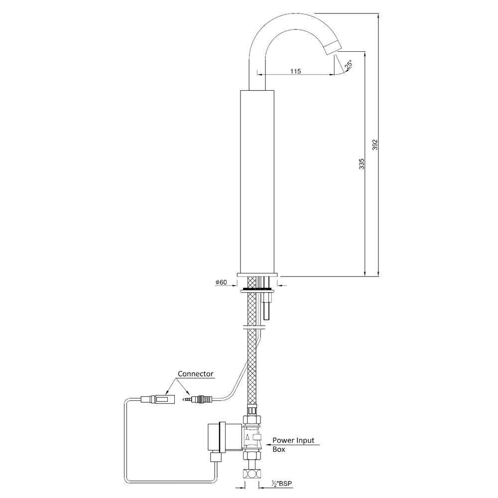 Sensor Faucet for Wash Basin - Chrome SNR-CHR-51021A
