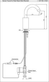 Sensor Faucet for Wash Basin - Chrome  SNR-CHR-51021