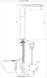 Tall Boy Sensor Faucet (Model: SNR-CHR-15017PMEB)