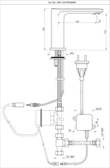 Sensor Faucet for Wash Basin SNR-CHR-15019PMEBPK