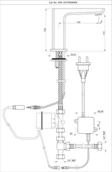 Sensor Faucet for Wash Basin SNR-CHR-35019PMEBPK