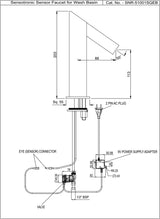 Sensor Faucet for Wash Basin SNR-CHR-51001SQEB