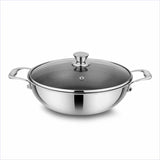 Tri-ply Hexa Cube Kadhai With Lid – 2.8L, 24cm