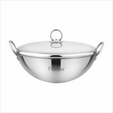 Prima Triply Capsule Bottom Kadhai With Lid – 2.4L, 24cm