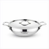 Magnum Flat Bottom Hammered Kadhai With Lid – 2.9L, 24cm