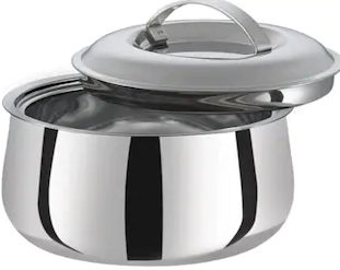 Aristo 1 Ltr Stainless Steel Daily Insulated Casserole with Lid - Set of 2