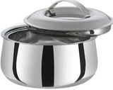 Aristo 1 Ltr Stainless Steel Daily Insulated Casserole with Lid - Set of 2