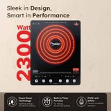 Sleeq 2300W Induction Cooktop with 7 Preset Indian Menus, 4kV Surge Protection & Soft Touch Controls