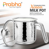 Xenon IB Hammered Milkpot With Lid – 1L, 11cm