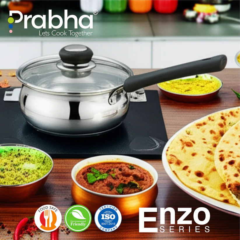 Grace IB Belly Saucepan With Lid – 1.4L, 16cm