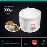 Delight PRWCS 1.8 Electric Rice Cooker | 1.8L Closed Type | Steamer Basket | Steam Vent | Convenient Handle