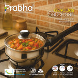 Grace IB Belly Saucepan With Lid – 1.4L, 16cm