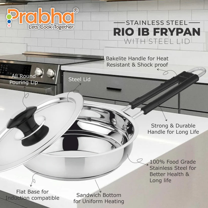 Rio IB Frypan With Lid – 2L, 26cm