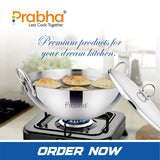 Prima Triply Capsule Bottom Kadhai With Lid – 2.4L, 24cm