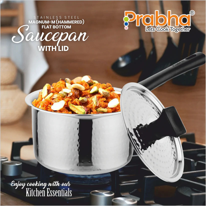 Magnum Hammered Saucepan With Lid – 14cm, 1.2L