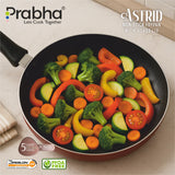 Prabha Astrid Nonstick Deep Frypan With Glass Lid 2L, 26cm