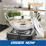 Magnum Capsule Bottom Hammered Kadhai With Lid – 2.4L, 24cm