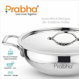 Magnum Flat Bottom Hammered Kadhai With Lid – 2.9L, 24cm