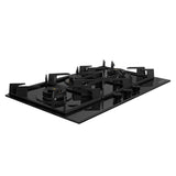 HOB INSPIRIA 903 BR AI FFD GL PNG 90 cm 3 Burner Built-In Gas Hob with Flame Failure Device, Black Glass