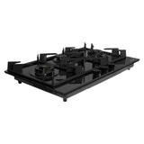 HOB INSPIRIA 903 BR AI FFD GL PNG 90 cm 3 Burner Built-In Gas Hob with Flame Failure Device, Black Glass