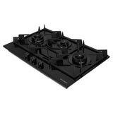 HOB INSPIRIA 903 BR AI FFD GL PNG 90 cm 3 Burner Built-In Gas Hob with Flame Failure Device, Black Glass