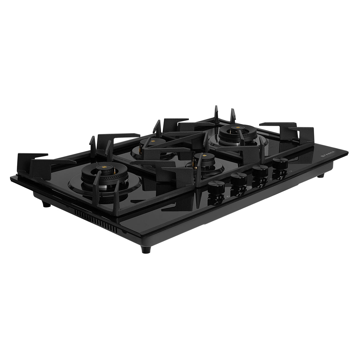 HOB INSPIRIA 904 BR AI FFD GL PNG 90 cm 4 Burner Built-In Gas Hob with Flame Failure Device, Black Glass