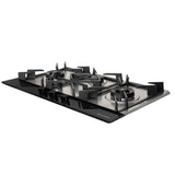 HOB INSPIRIA 903 BR AI FFD GS LPG 90 cm 3 Burner Built-In Gas Hob with Flame Failure Device, Glass & Stainless Steel