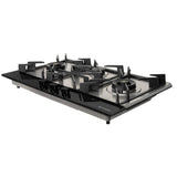 HOB INSPIRIA 903 BR AI FFD GS LPG 90 cm 3 Burner Built-In Gas Hob with Flame Failure Device, Glass & Stainless Steel