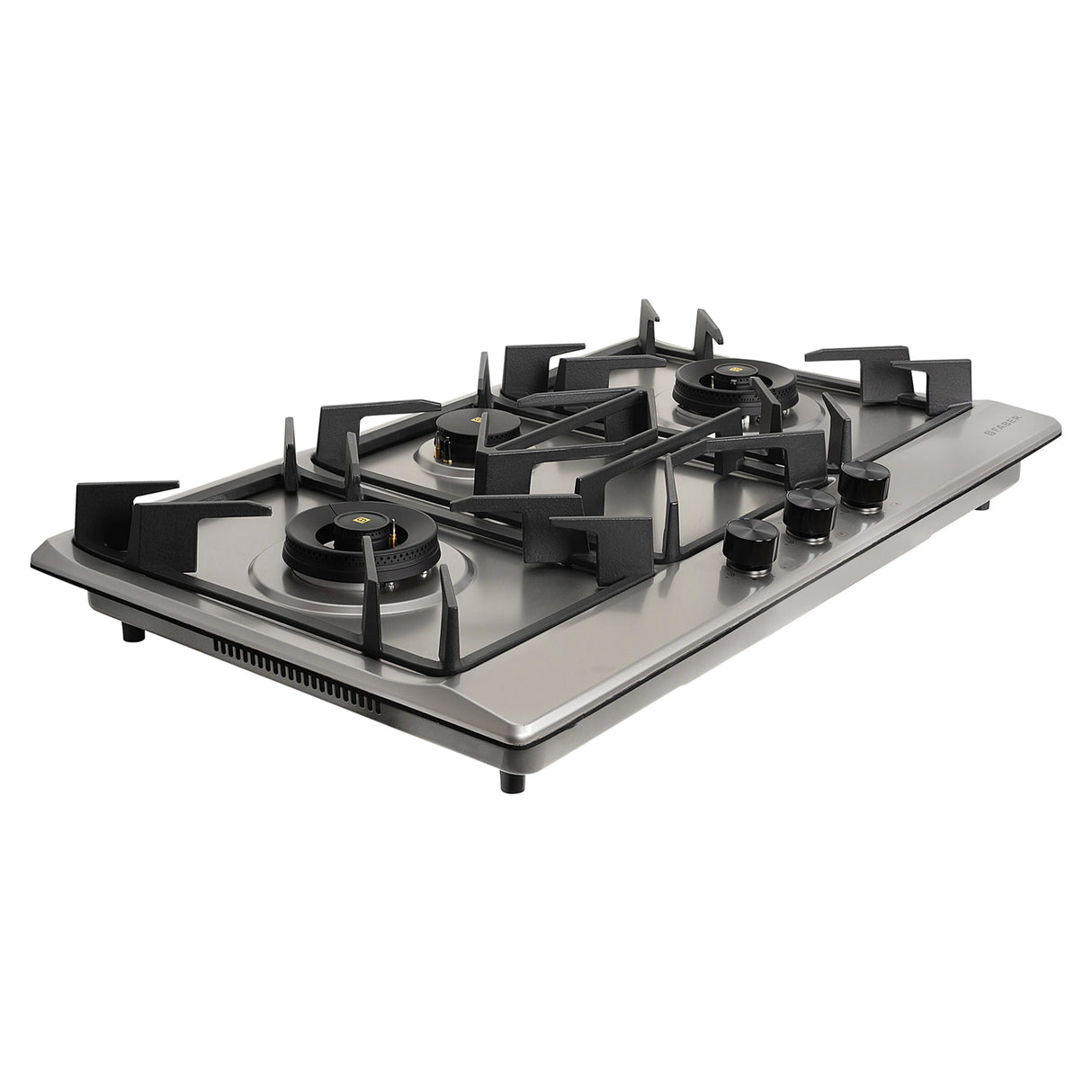 HOB INSPIRIA 903 BR AI FFD SS PNG 90 cm 3 Burner Built-In Gas Hob with Flame Failure Device, SUS 304 Stainless Steel