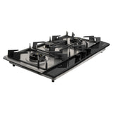 HOB INSPIRIA 903 BR AI FFD GS LPG 90 cm 3 Burner Built-In Gas Hob with Flame Failure Device, Glass & Stainless Steel