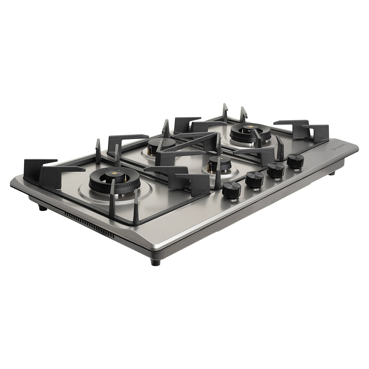 HOB INSPIRIA 904 BR AI FFD SS PNG 90 cm 4 Burner Built-In Gas Hob with Flame Failure Device, SUS 304 Stainless Steel