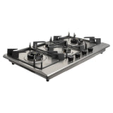 HOB INSPIRIA 904 BR AI FFD SS PNG 90 cm 4 Burner Built-In Gas Hob with Flame Failure Device, SUS 304 Stainless Steel