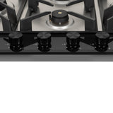HOB INSPIRIA 904 BR AI FFD GS PNG 90 cm 4 Burner Built-In Gas Hob with Flame Failure Device, Glass & Stainless Steel