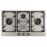 HOB INSPIRIA 903 BR AI FFD SS PNG 90 cm 3 Burner Built-In Gas Hob with Flame Failure Device, SUS 304 Stainless Steel