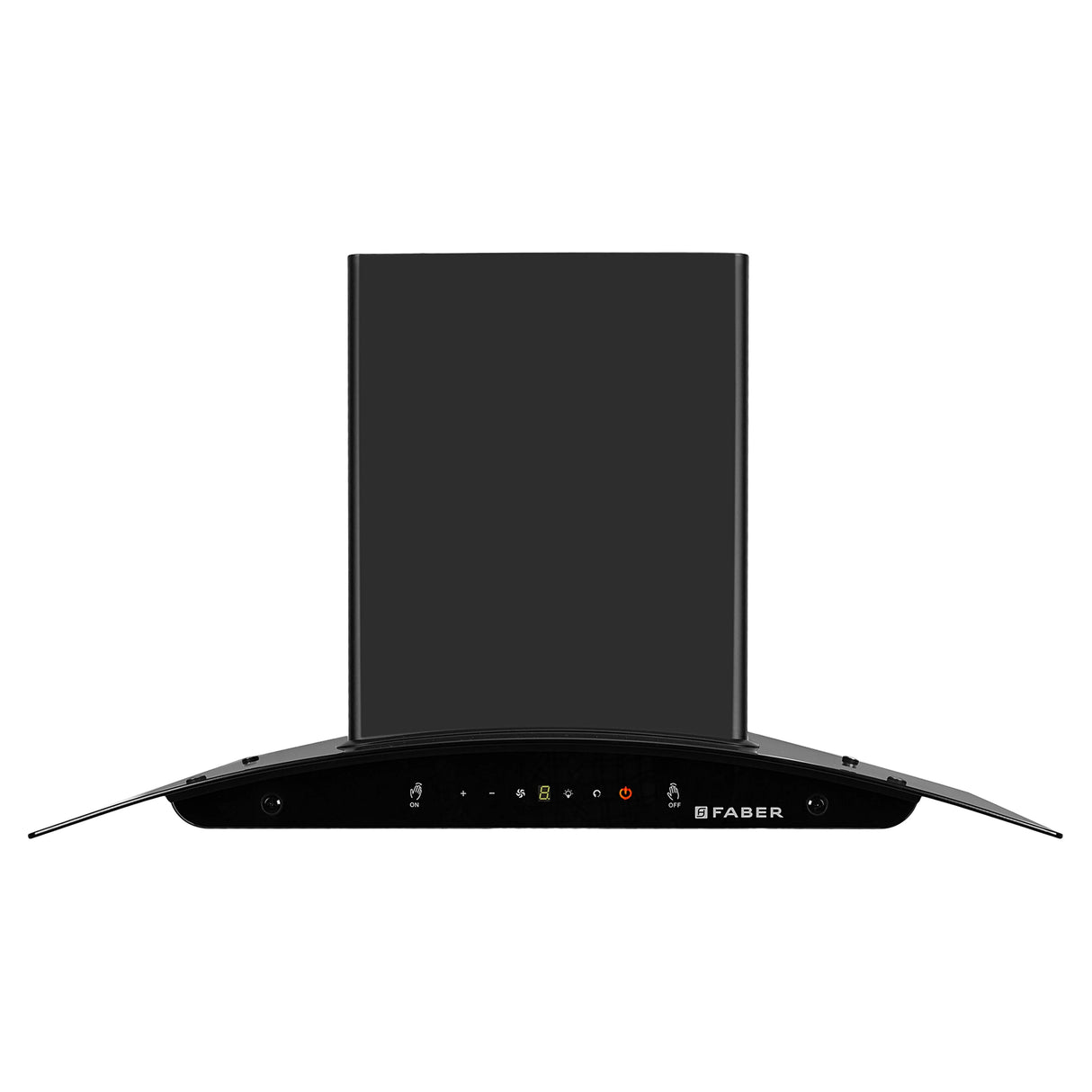 HOOD MYSTIC BLDC FL HC BK 75 Wall Mounted Chimney with 1500m³/hr Suction, Heat Auto Clean, 9 Speed, Gesture & Remote Control - 325.0718.162