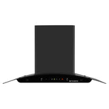 HOOD MYSTIC BLDC FL HC BK 75 Wall Mounted Chimney with 1500m³/hr Suction, Heat Auto Clean, 9 Speed, Gesture & Remote Control - 325.0718.162