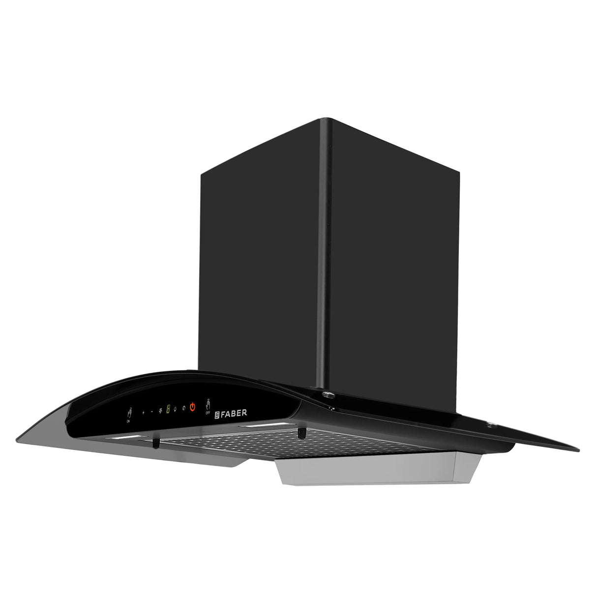 HOOD MYSTIC BLDC FL HC BK 75 Wall Mounted Chimney with 1500m³/hr Suction, Heat Auto Clean, 9 Speed, Gesture & Remote Control - 325.0718.162