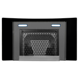 HOOD MYSTIC BLDC FL HC BK 75 Wall Mounted Chimney with 1500m³/hr Suction, Heat Auto Clean, 9 Speed, Gesture & Remote Control - 325.0718.162